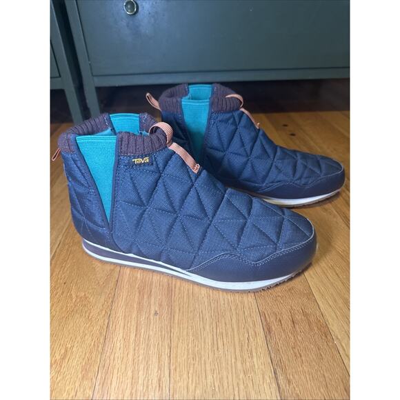 Teva ReEMBER Mid Boot Waterproof Boots Women Size 9 Navy - Picture 2 of 9